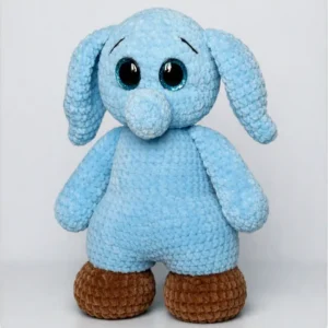 guardian del hogar amigurumi azul