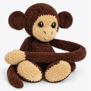 monito de crochet peluche